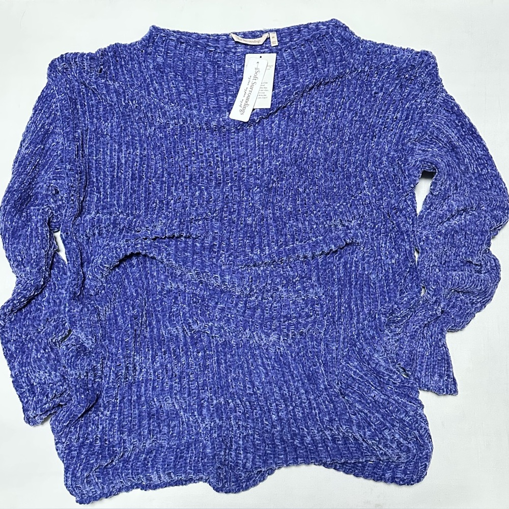 Soft Surroundings Iris Bloom Cuddle Up Sweater NW… - image 1